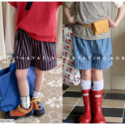 QG5823 QUẦN SHORT THÔ SỌC CẠP CÚC ADBABY
