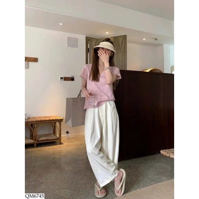 QM6745 QUẦN CAP CHUN IN BLUE