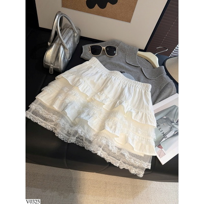 V0325 VÁY REN TẦNG 2 LỚP ANNA