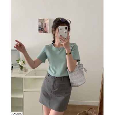 AM3600 ÁO THUN ÔM EO EGG SMILE