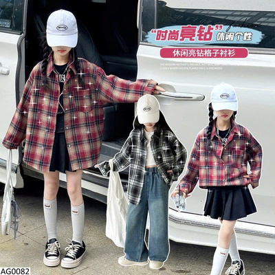 AG0082 ÁO SƠ MI KẺ CARO CHO BG