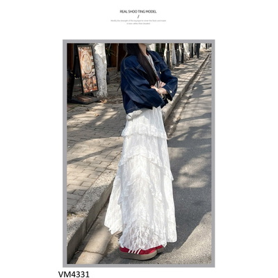 VM4331 CHÂN VÁY REN DÁNG DÀI NỮ TÍNH