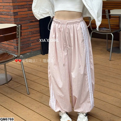 QM6769 QUẦN JOGGER 3 SỌC BO GẤU