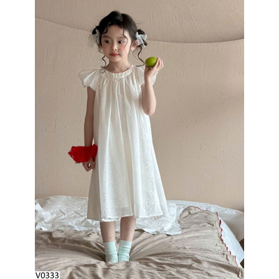 V0333 VÁY CÔNG CHÚA TAY BỒNG BÉ GÁI