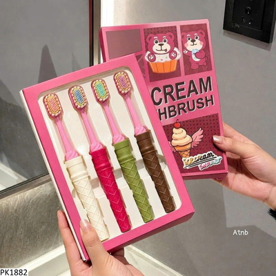 PK1882 SET 4 BÀN CHẢI ĐÁNH RĂNG ICE CREAM