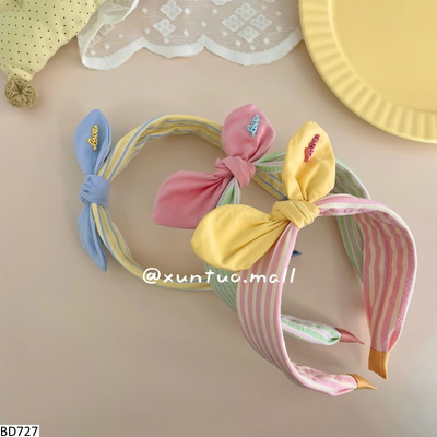 BD727 BỜM NƠ KẺ CHO BÉ