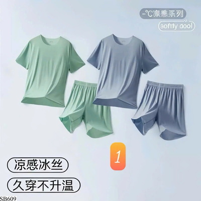 SB609 SÉT 2 BỘ NGỦ LỤA BĂNG NAM MẶC NHÀ