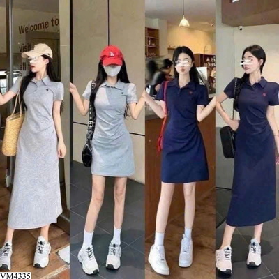 VM4335 VÁY POLO DÁNG ÔM NHÀ MOSESQUEEN