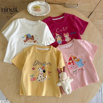 AG0095 ÁO PHÔNG HOẠT HÌNH NINGLI