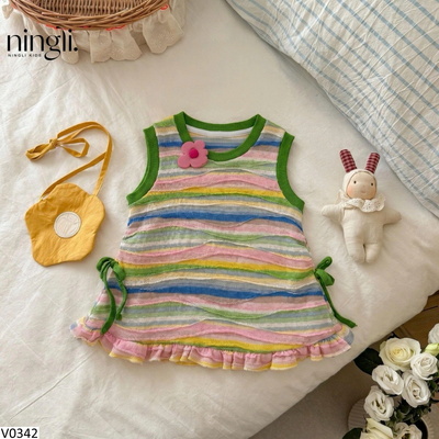 V0342 VÁY SÁT NÁCH SẮC MÀU NINGLI