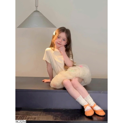 SG3254 SET ÁO MIX CHÂN VÁY VOAN CHO BÉ