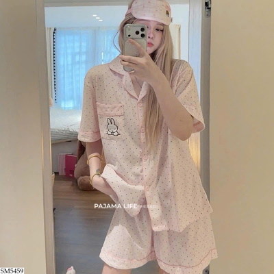 SM5459 BỘ PIJAMA CHẤM BI CHO NỮ