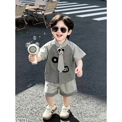 ST8093 BỘ CỘC ,BODY KẺ MICKEY CHO BÉ