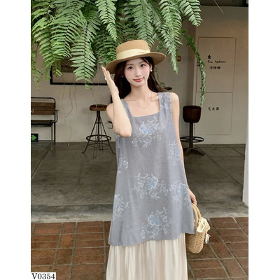 V0354 VÁY SÁT NÁCH CỔ VUÔNG