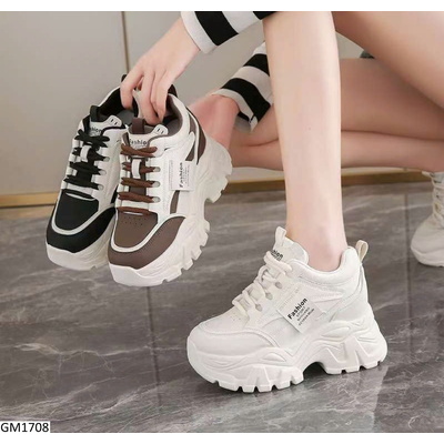GM1708 GIÀY SNEAKER NỮ ĐẾ CAO PHỐI MÀU
