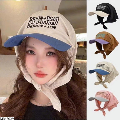 MM2029 MŨ LƯỠI TRAI KÈM KHĂN CHE NẮNG