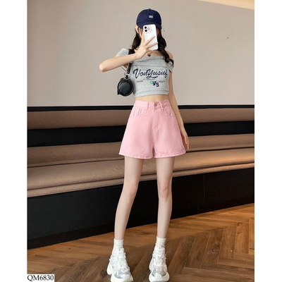 QM6830 SHORT JEANS TÚI RÁCH CẠP CAO