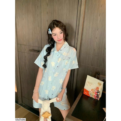 SM5486 BỘ NGỦ CỘC TAY CHO NỮ