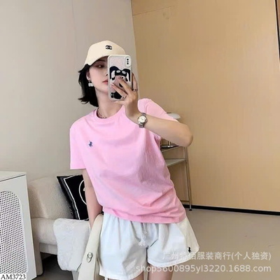 AM3723 ÁO PHÔNG CỔ TRÒN THÊU NGỰA