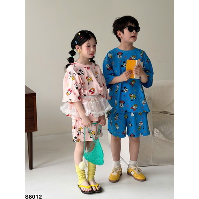 S8012 BỘ NGỦ HOẠT HÌNH CHO BÉ