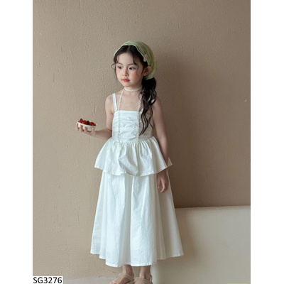 SG3276 SÉT VÁY TIỂU THƯ 2 DÂY TRẮNG