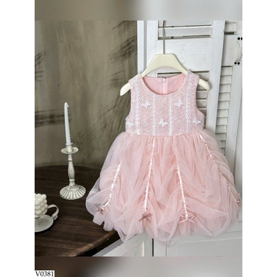 V0381 VÁY CÔNG CHÚA ĐÍNH BƯỚM