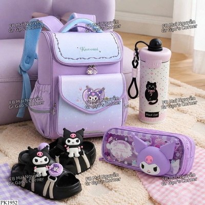 PK1952 SET ĐỒ DÙNG ĐI HỌC CHO BÉ GÁI