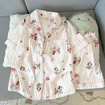 SM5495 BỘ PIJAMA HỌA TIẾT CHO NỮ
