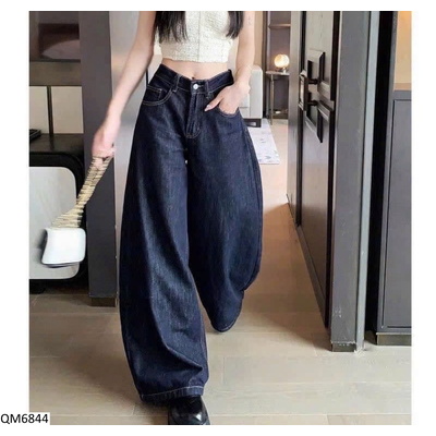 QM6844 QUẦN JEAN ỐNG RỘNG CHO NỮ