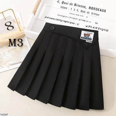 V0397 CHÂN VÁY XẾP LY CHO BÉ GÁI