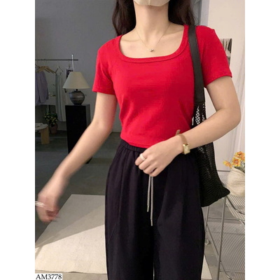 AM3778 ÁO THUN CỔ VUÔNG OMALAI CHO NỮ