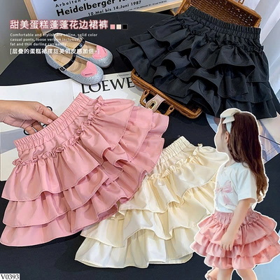 V0393 CHÂN VÁY TẦNG BÈO BÉ GÁI