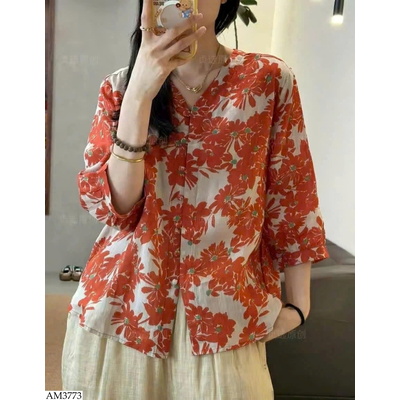 AM3773 ÁO HOA TAY LỠ CHO NỮ