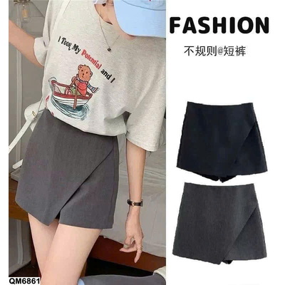QM6861 QUẦN GIẢ VÁY CẠP CAO VẠT CHÉO CHO NỮ