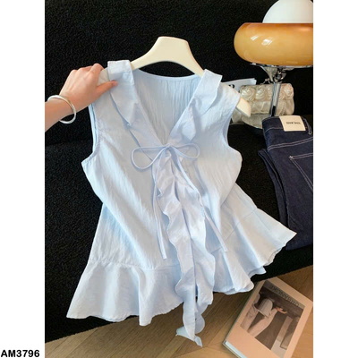 AM3796 ÁO SƠ MI SÁT NÁCH BÈO NƠ CHO NỮ
