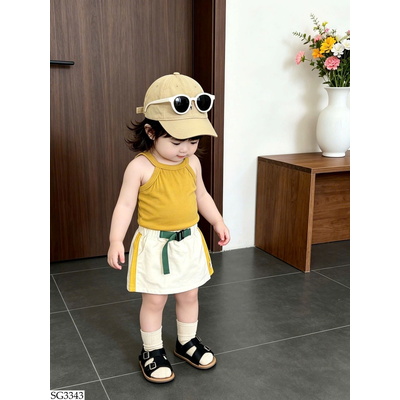 SG3343 ÁO CỔ YẾM MIX CV CHỮ A SZ NHÍ