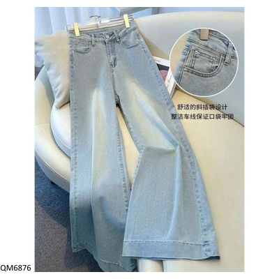 QM6876 QUẦN JEAN ỐNG RỘNG CHO NỮ
