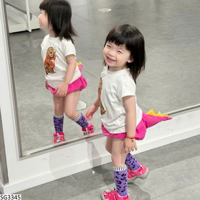 SG3345 SET ÁO CỘC HÌNH CÚN MIX QUẦN SHORT CHO BG