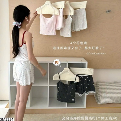 SM5554 BỘ MẶC NHÀ 2 DÂY CHO NỮ