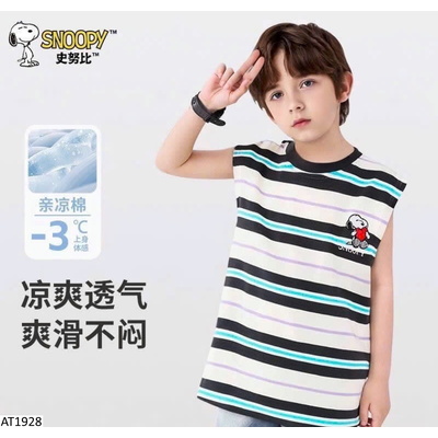 AT1928 ÁO SÁT NÁCH KẺ NGANG BT SNOOPY