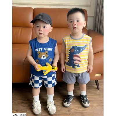 VN0406.05 COMBO 3 BỘ BA LỖ CHO BÉ TRAI
