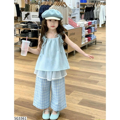 SG3361 SÉT BABYDOLL XANH CHO BÉ
