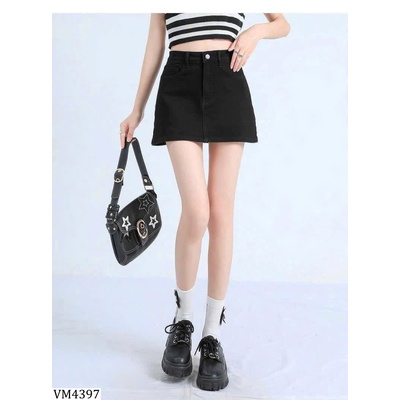 VM4397 CHÂN VÁY JEAN NGẮN