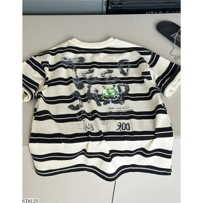 ST8125 ÁO PHÔNG KẺ SNIDOLS MIX QUẦN SHORT LỬNG