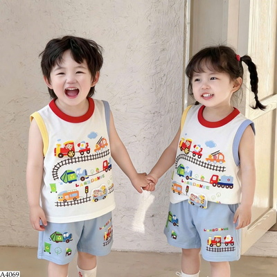 A4069 ÁO BA LỖ HÌNH ĐƯỜNG TÀU CHO BÉ