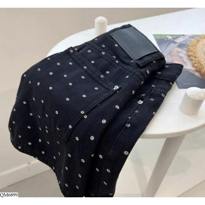 QM6899 QUẦN SHORT JEAN CHẤM BI DÁNG CHỮ A