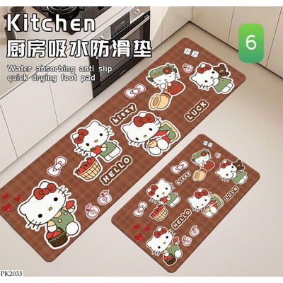 PK2033 THẢM BẾP HỌA TIẾT KITTY