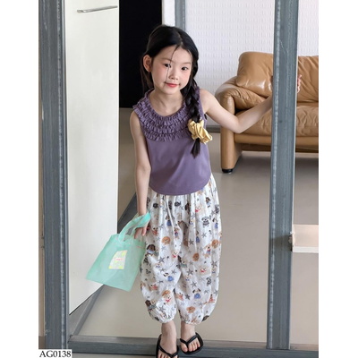 AG0138 ÁO SÁT NÁCH CỔ VIỀN BÈO AMBB
