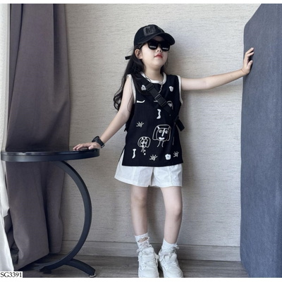 SG3391 SÉT ĐEN TRẮNG NGỘ NGHĨNH