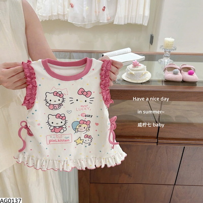 AG0137 ÁO SÁT NÁCH KITTY CHO BÉ